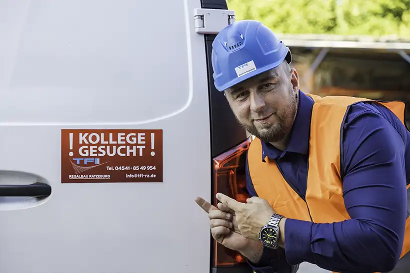 Kollege gesucht | TFI Regalbau Ratzeburg GmbH